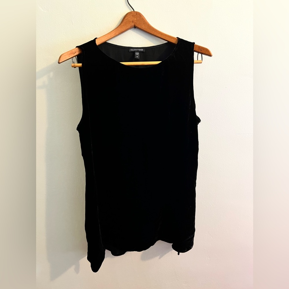 20 percent silk black tank top